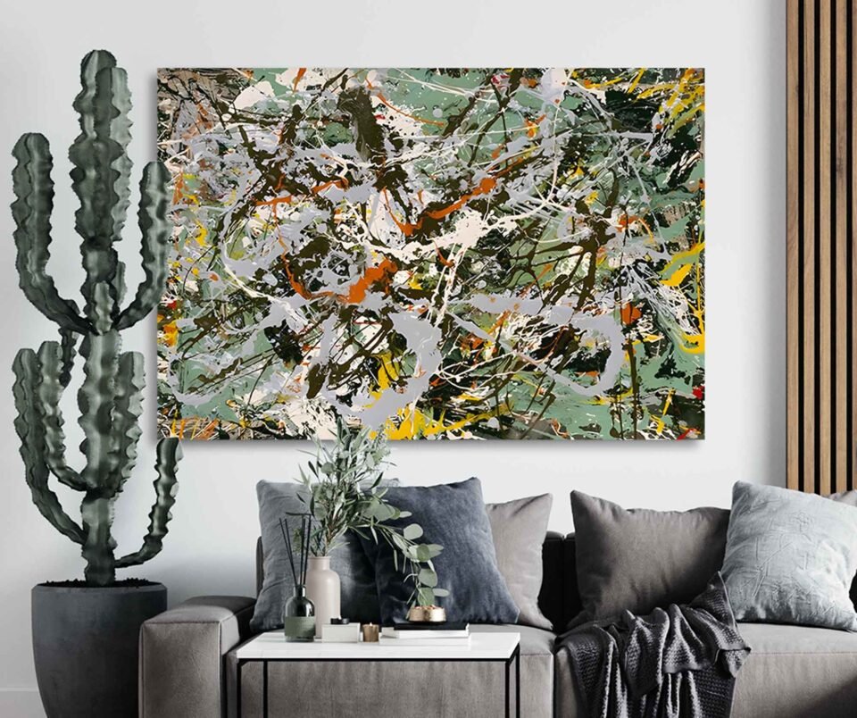 Green Silver by Jackson Pollock - Abstract Wall Art Prints for Home and Office