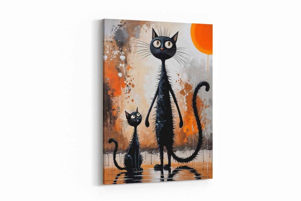 Whimsical Black Cats - Image 2