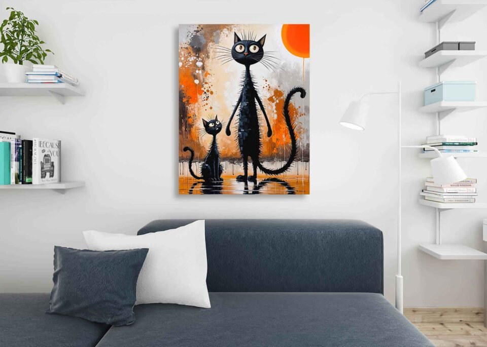 Whimsical Black Cats - Image 4