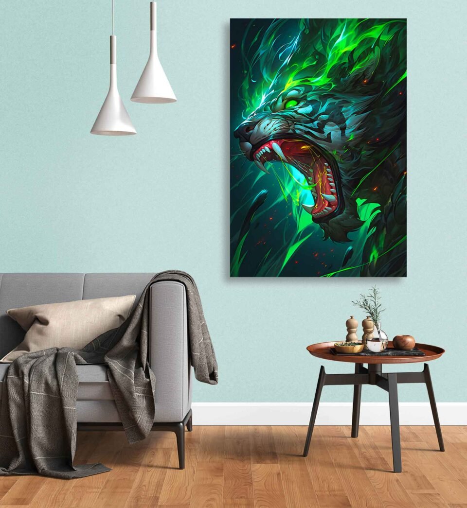Glowing Green Tiger - Image 4