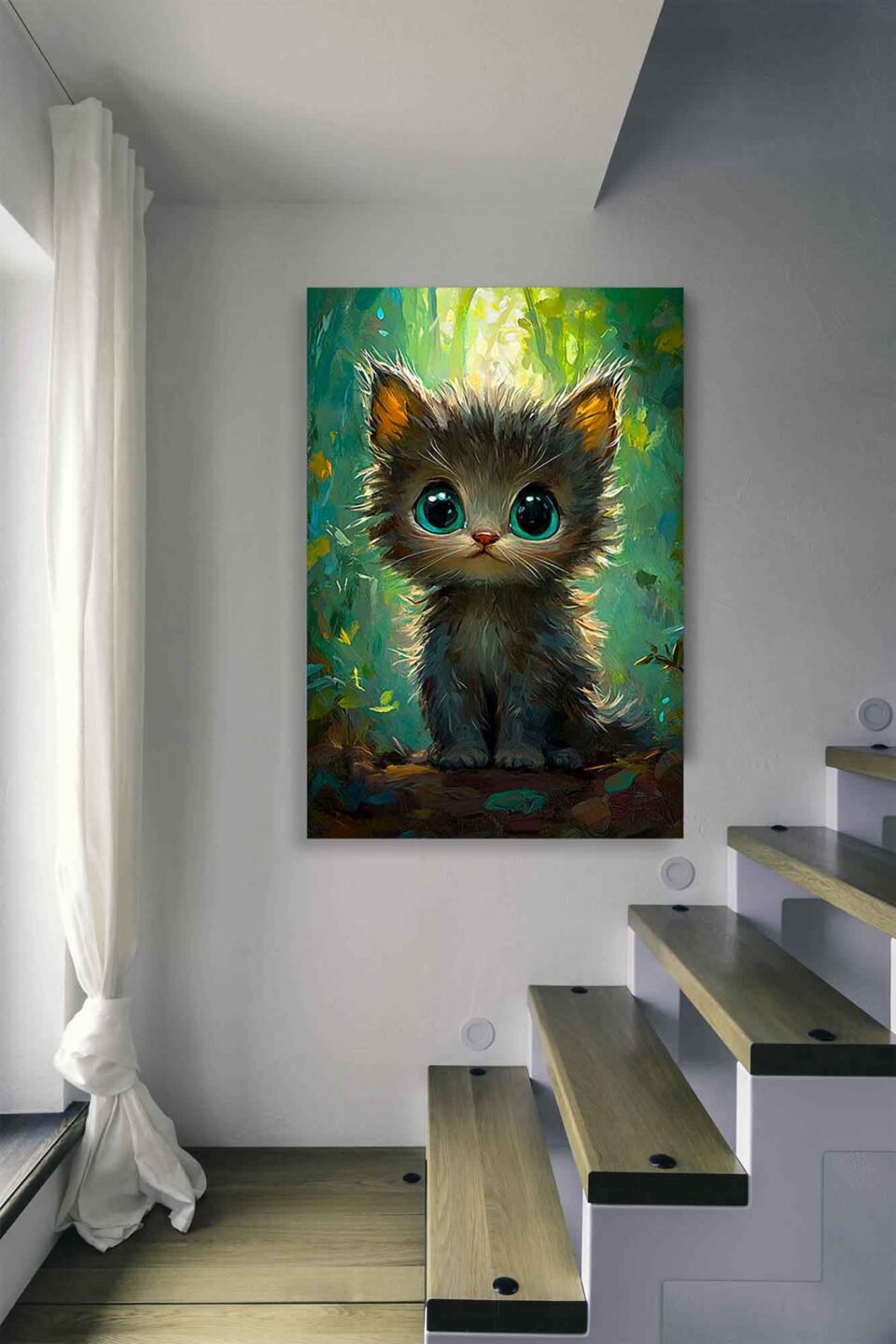 Fluffy Kitty Canvas Art - Image 4