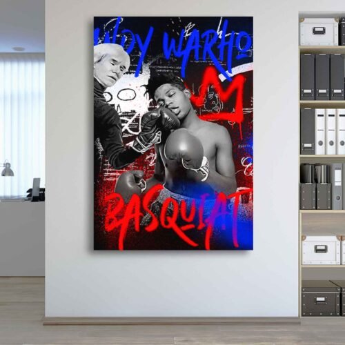 Warhol & Basquiat Collaboration Canvas Art - Iconic Pop Art Print