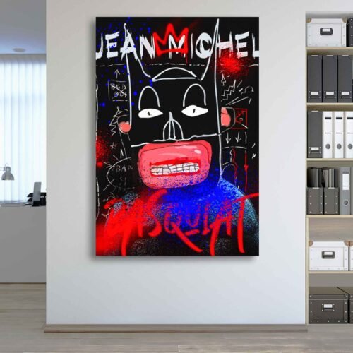 Batman - Basquiat Style - Framed Wall Art Prints Iconic Urban Art