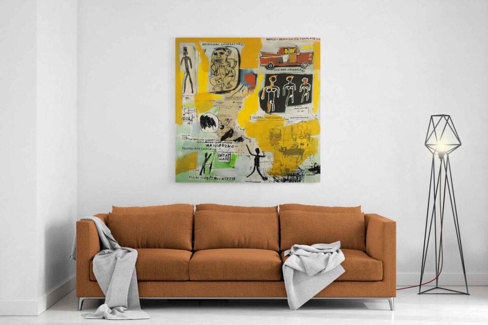 JEAN-MICHEL BASQUIAT - Aboriginal - Canvas Prints