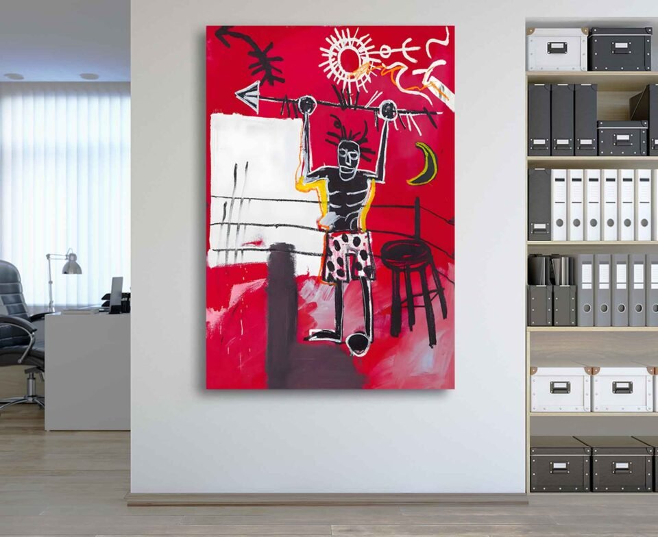 Jean-Michel Basquiat – The Ring – Framed Canvas Art Prints