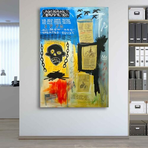 Jean-Michel Basquiat - Created Equal - Canvas Art Prints
