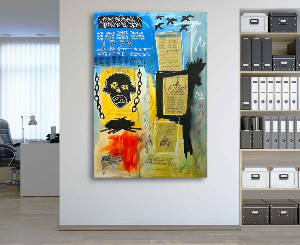 Jean-Michel Basquiat - Created Equal - Canvas Art Prints