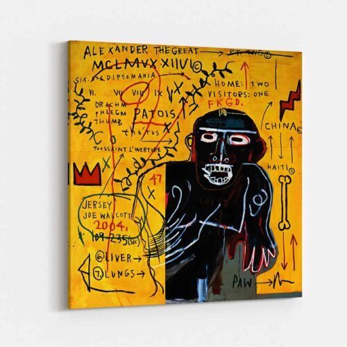 Jean-Michel Basquiat – All Colored Cast Part III – Neo-Expressionism and Street Art on Canvas Prints