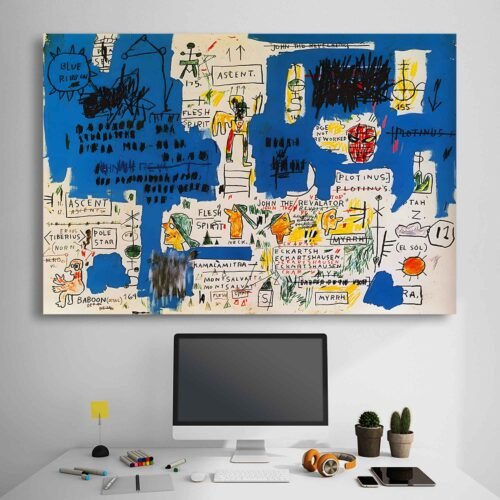 Jean-Michel Basquiat – Ascent – Abstract Art Prints, Neo-Expressionism Period