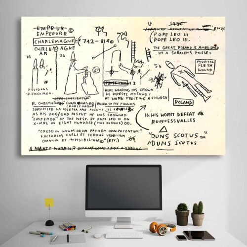 Jean-Michel Basquiat - Bishop - Canvas Prints
