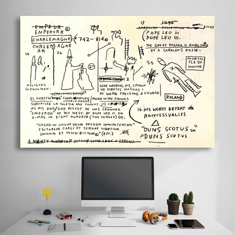 Jean-Michel Basquiat - Bishop - Canvas Prints