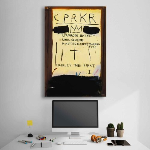 Jean-Michel Basquiat - CPRKR 1982 - Canvas Art Prints
