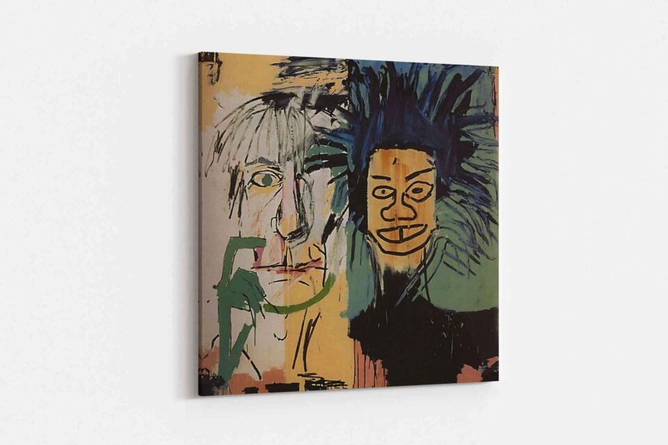 Jean Michel Basquiat - Dos Cabezas - Canvas Art Prints