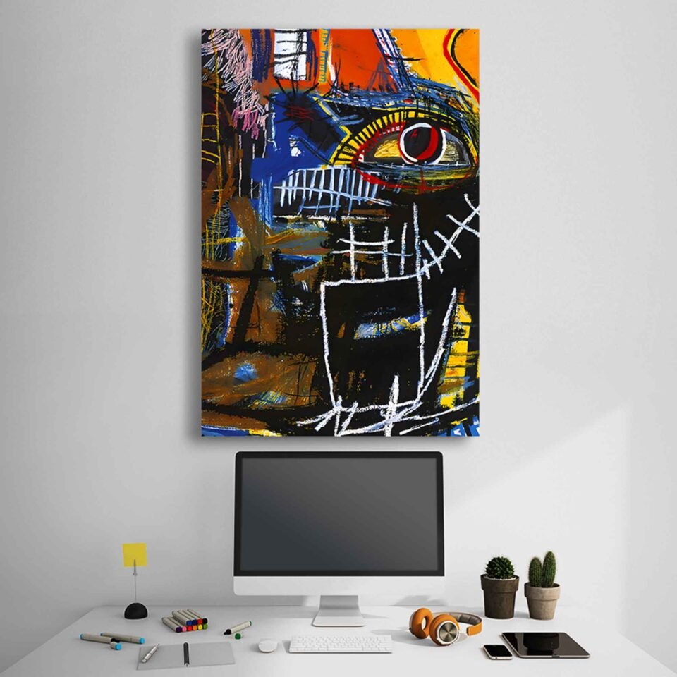 Jean Michel Basquiat - Head 1981 - Image 5