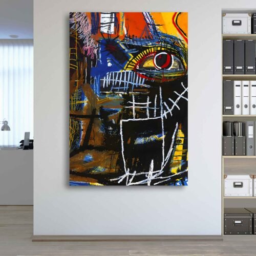 Jean Michel Basquiat - Head 1981 - Canvas Art Prints