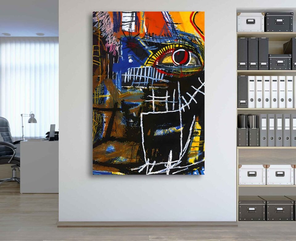 Jean Michel Basquiat - Head 1981 - Canvas Art Prints