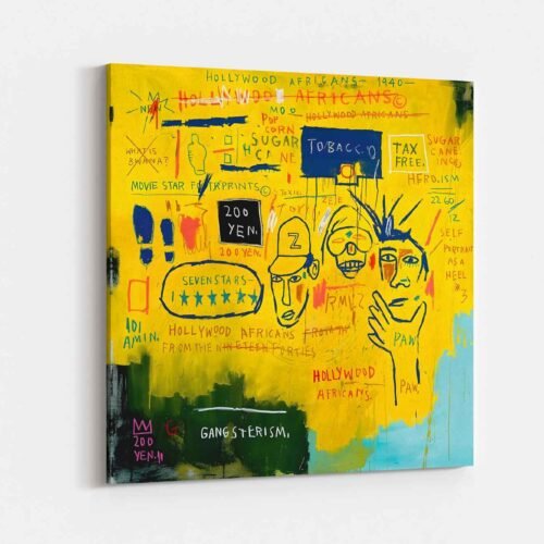 Jean Michel Basquiat - Hollywood Africans - Canvas Art Prints