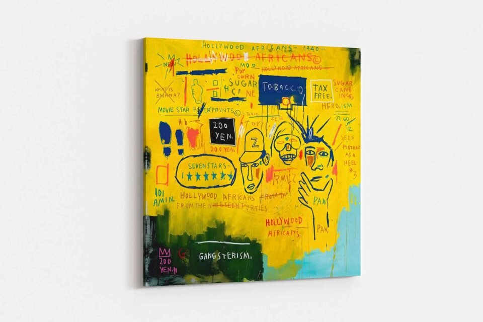 Jean Michel Basquiat - Hollywood Africans - Canvas Art Prints