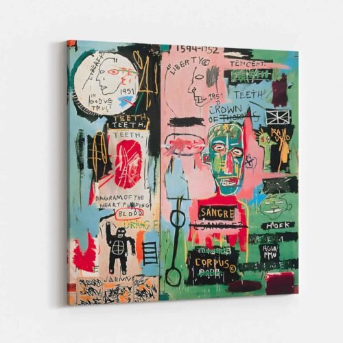 Jean Michel Basquiat - In Italian - Canvas Art Prints