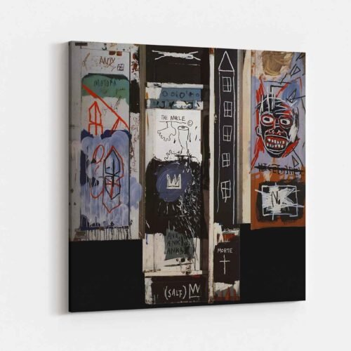 Jean Michel Basquiat - Portrait of the Artist as a Young Derelict - Canvas Art Prints