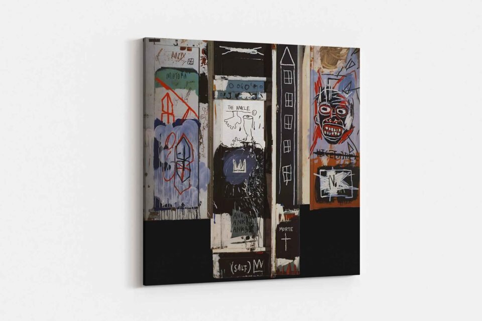 Jean Michel Basquiat - Portrait of the Artist as a Young Derelict - Canvas Art Prints