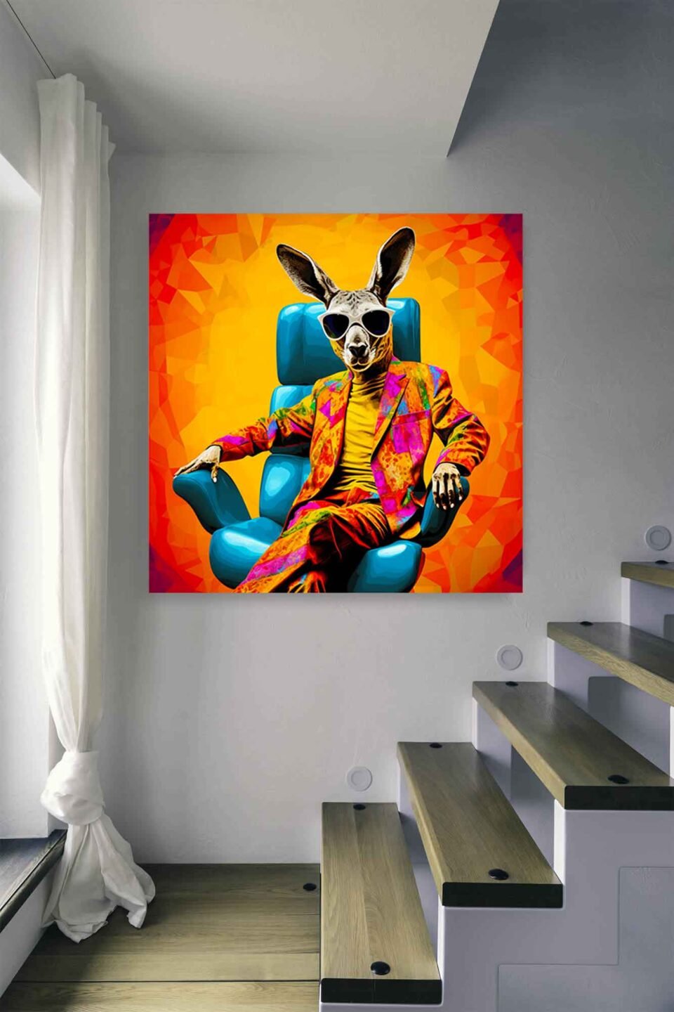 Kangaroo in Suit - Pop Art - Image 3