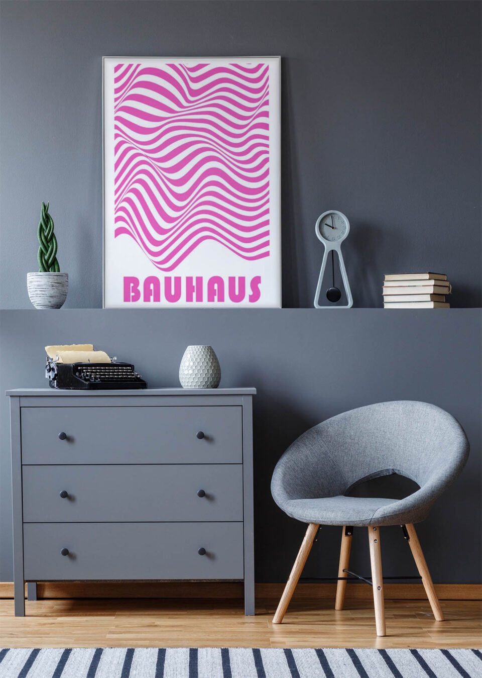 Pink Waves - Bauhaus Style - Image 2