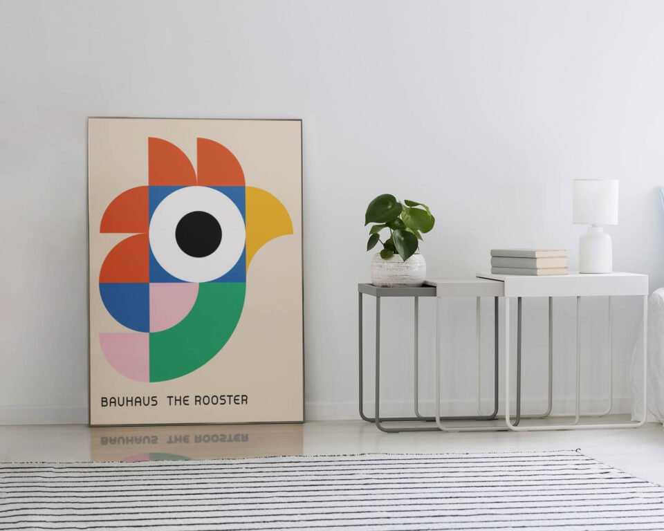 Bauhaus Rooster - Poster Print - Image 4