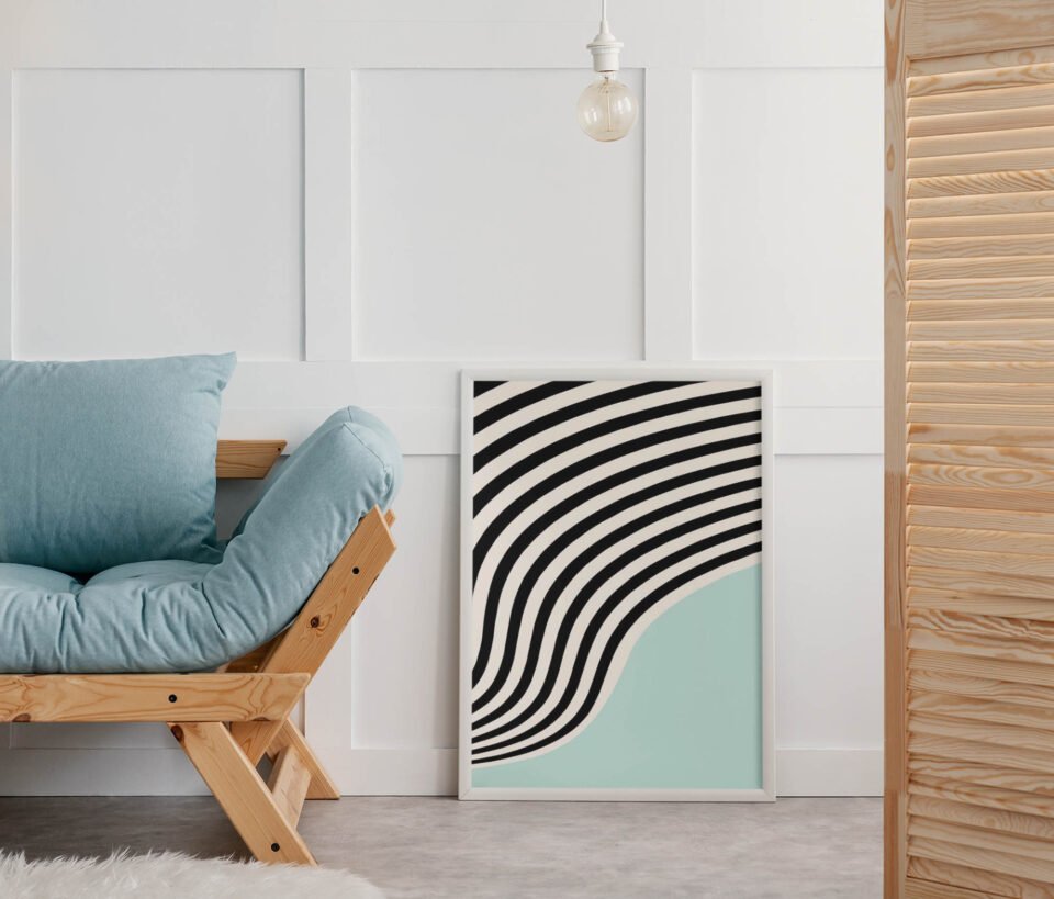 Abstract Wavy Lines Poster - Image 4