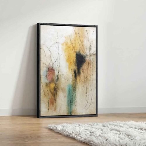 Expressionist Edge - Art Prints that Command the Room. Moody Vertical Expressionist Canvas Art. High-Quality Canvas Print Ready to Hang.