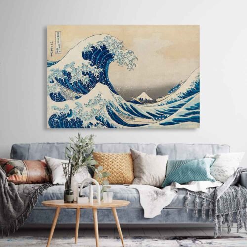 The Great Wave off Kanagawa - Canvas Art, Hokusai’s Timeless Artwork. Canvas Wall Art Print | Framed Wall Print, Ukiyo E Japanese Art.